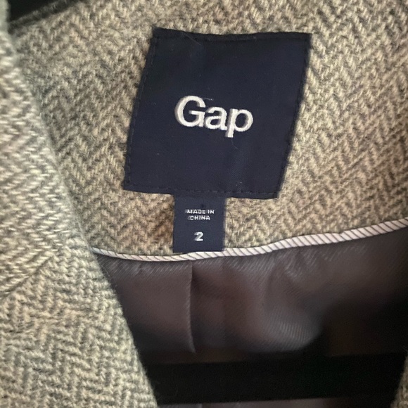 100% Wool Herringbone Blazer - Picture 4 of 4